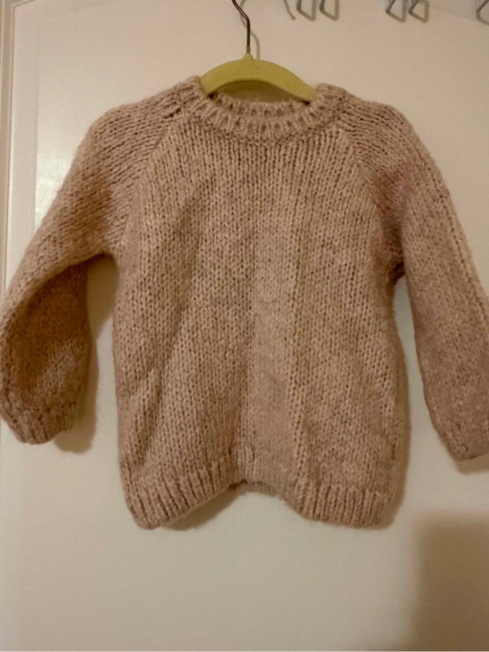 5/$30🍒Zara Chunky Crewneck Sweater in Blush Pink
